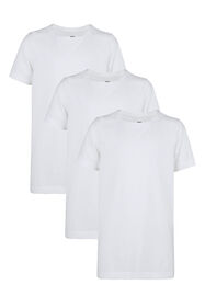 T-shirt garçon, pack de 3, Blanc
