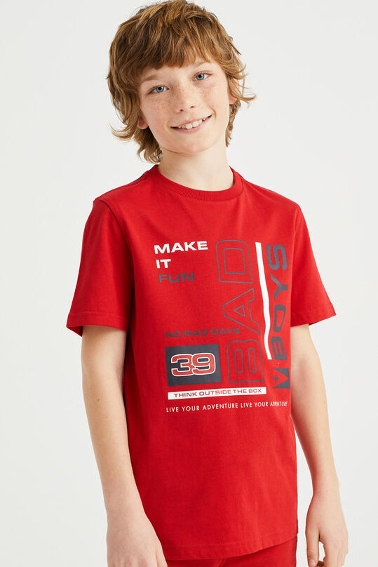 T-shirt à application garçon, pack de 3, Multicolore