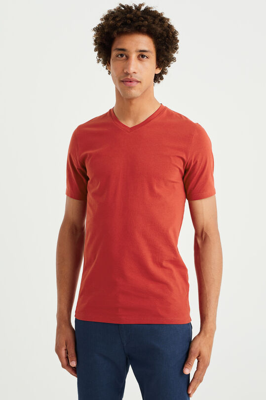 T-shirt homme, Rouge foncé