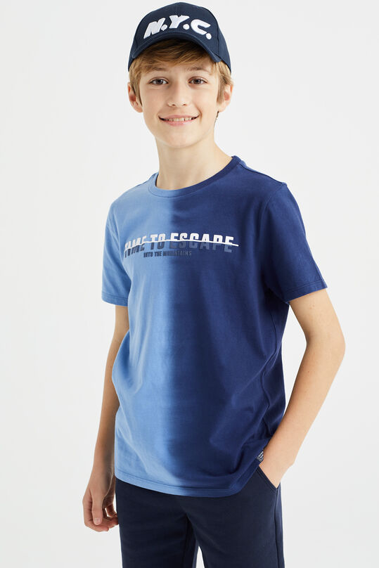 T-shirt à application garçon, Bleu foncé