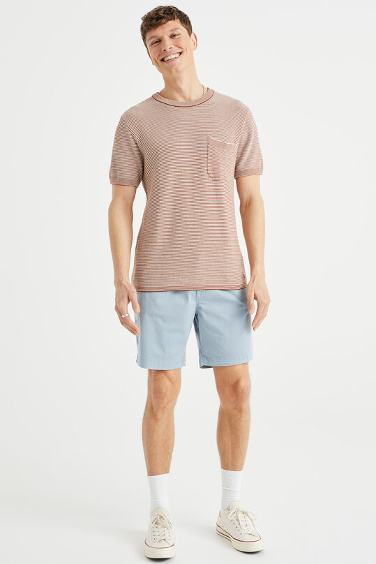 Short chino relaxed fit homme, Bleu gris