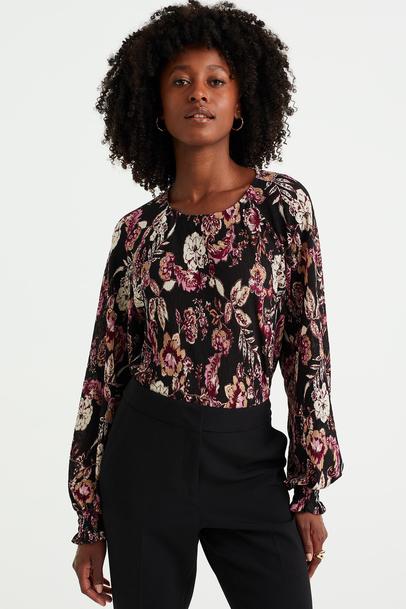 Chemisier pliss motif femme wefashion
