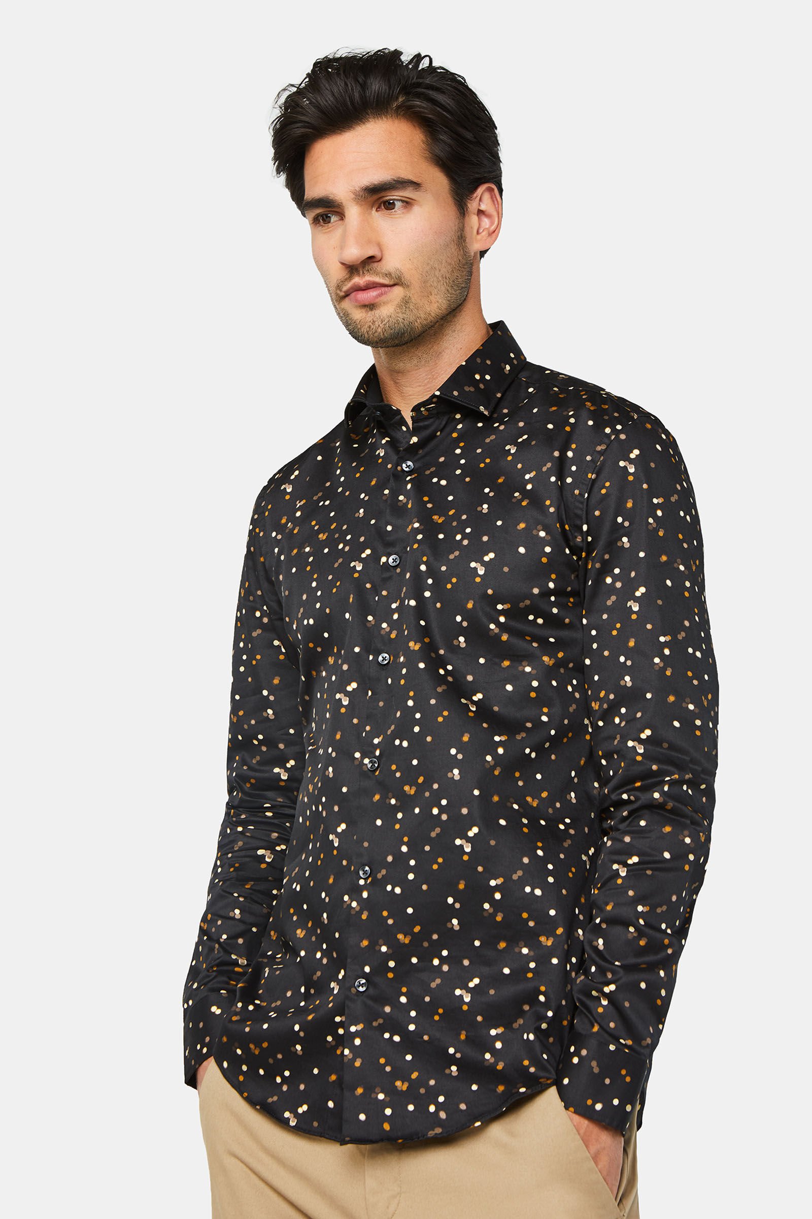 Chemise à pois homme deals
