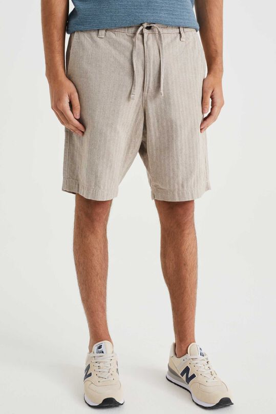 Short chino relaxed fit à motif homme, Beige