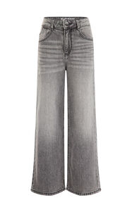 Jeans relaxed fit avec stretch fille, Gris