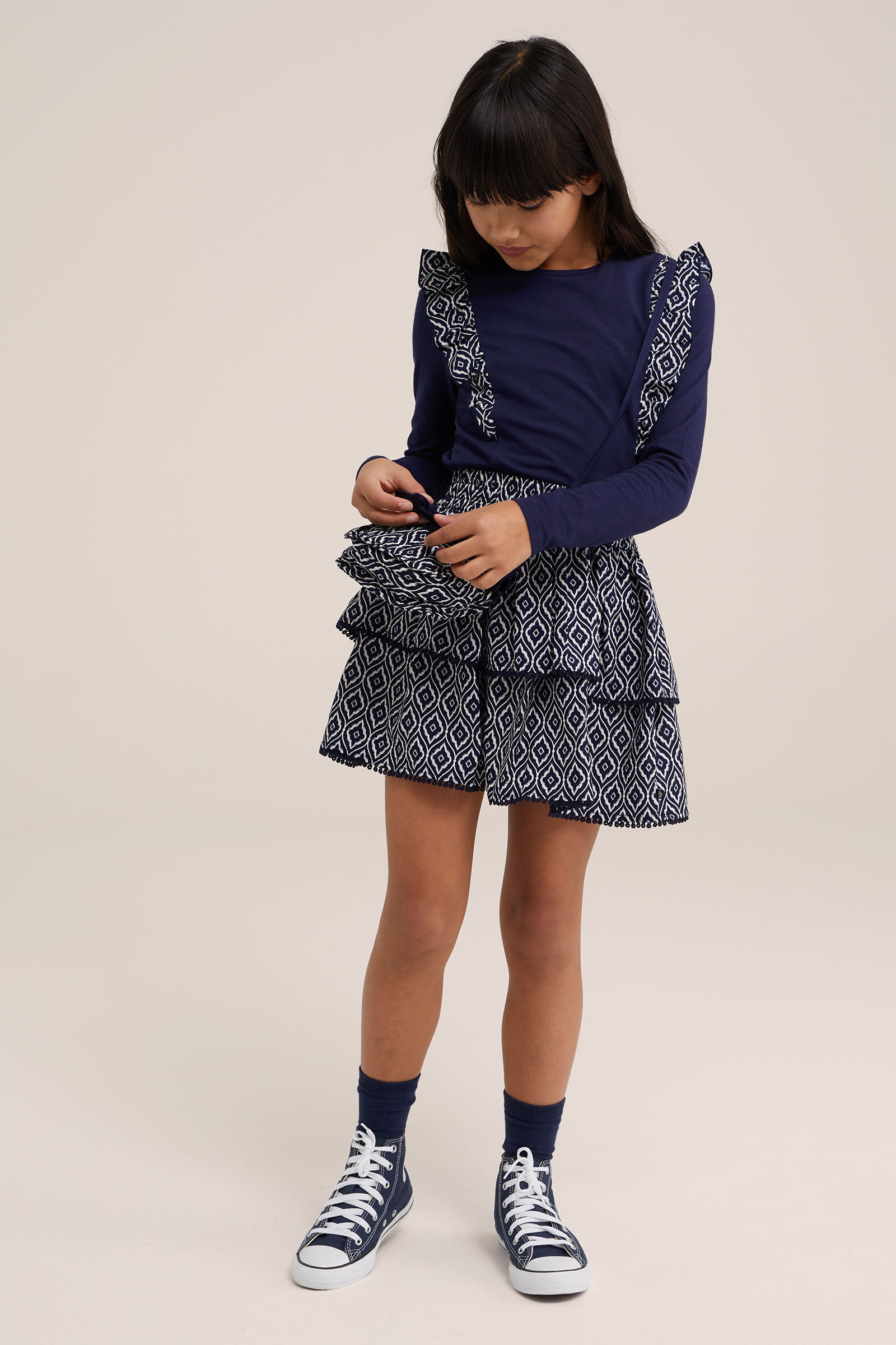 Jupe fille bleu marine sales