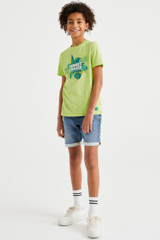 T-shirt à application garçon, Vert vif