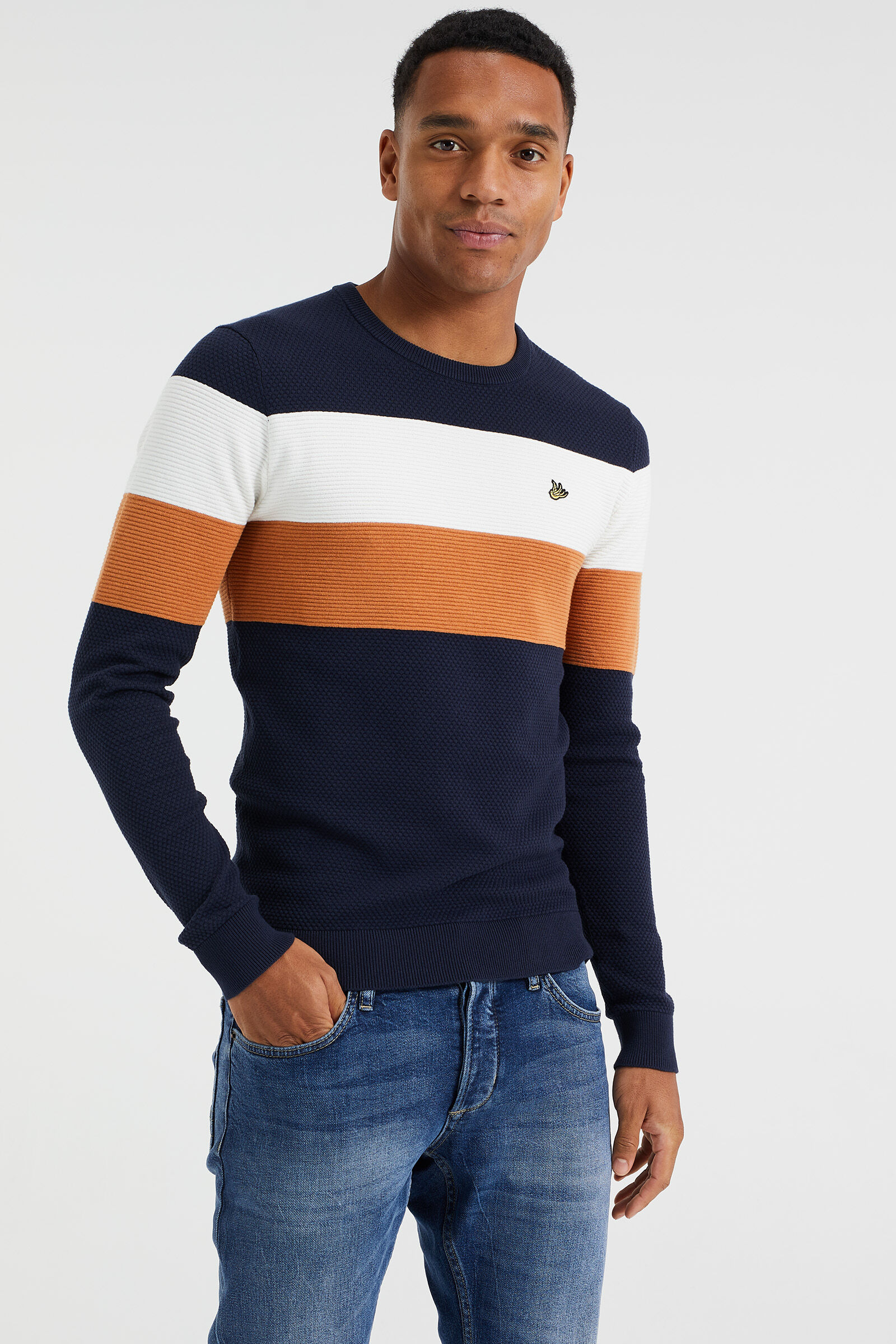 Pull de couleur discount homme