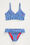 Bikini à motif fille, Bleu de cobalt