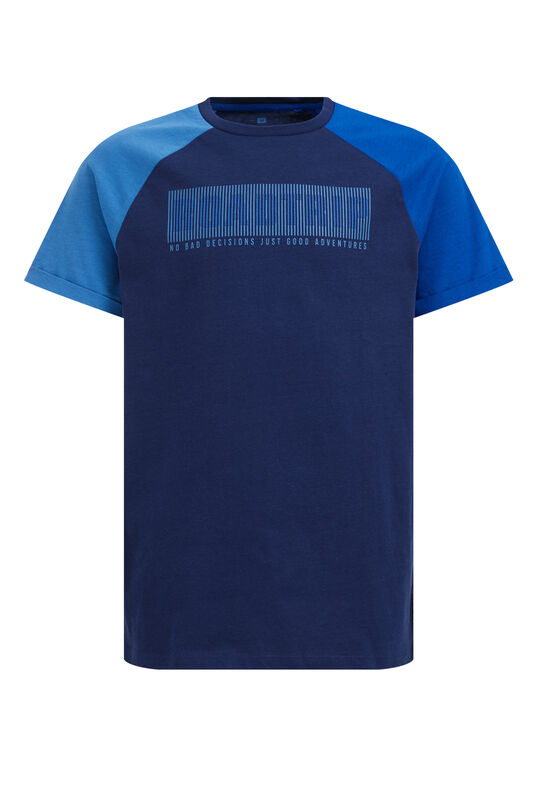 T-shirt à application garçon, Bleu de cobalt
