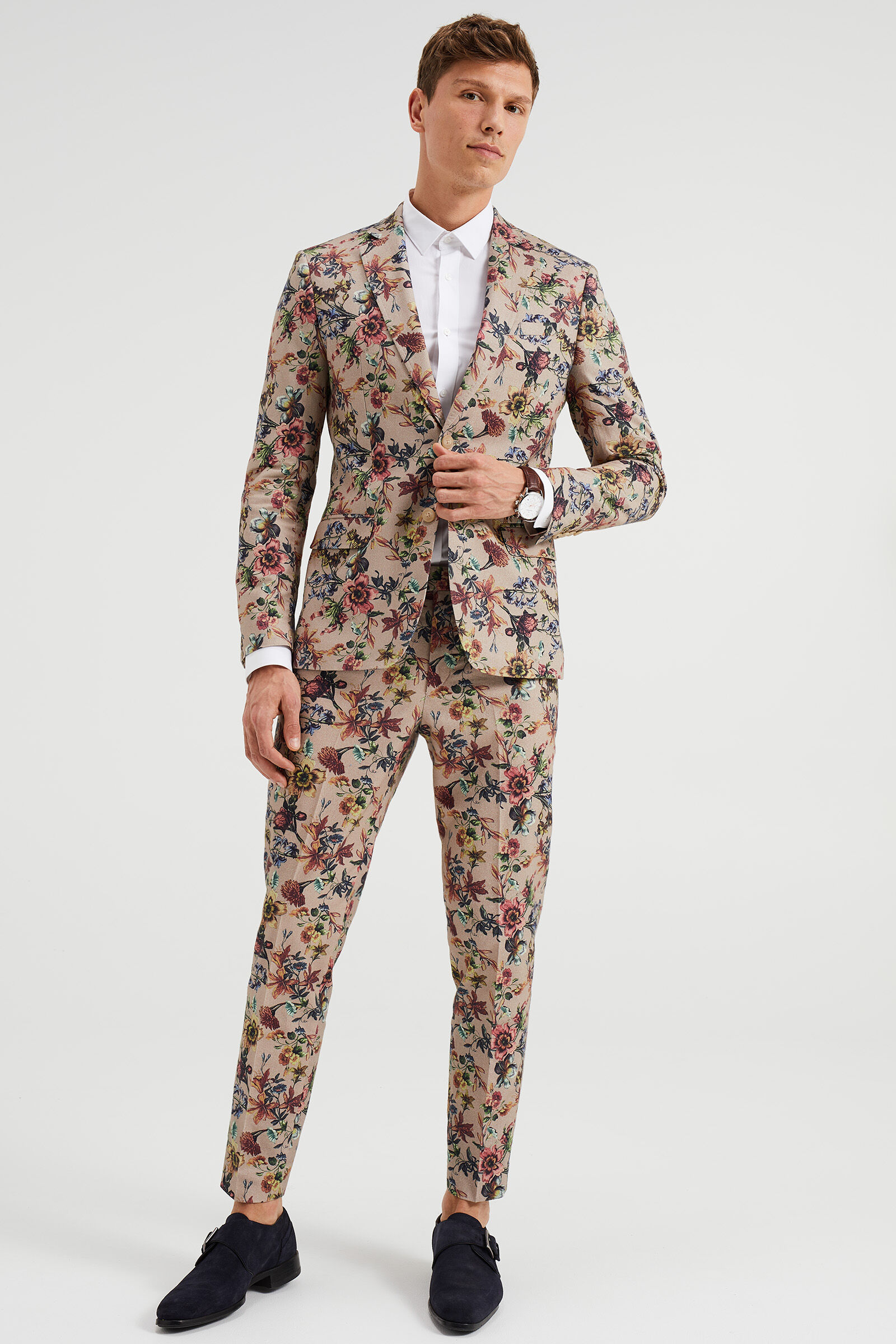 Pantalon a fleur homme new arrivals