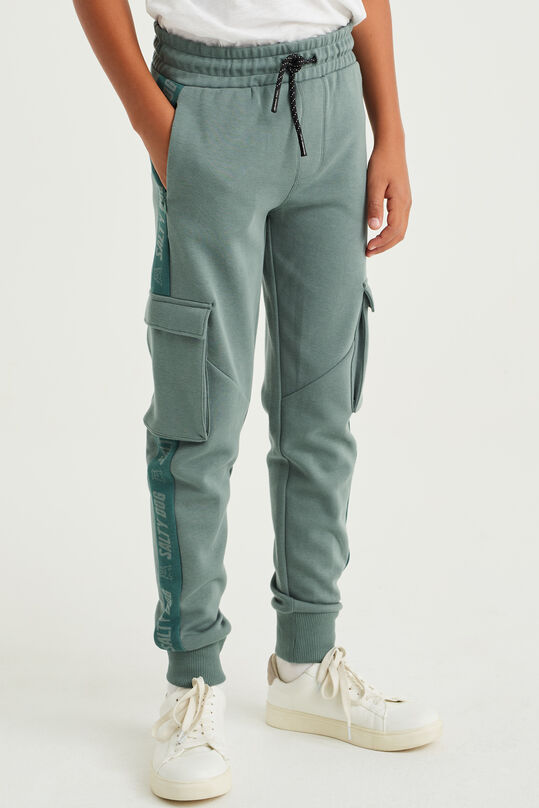 Pantalon de jogging à galon garçon, Bleu gris