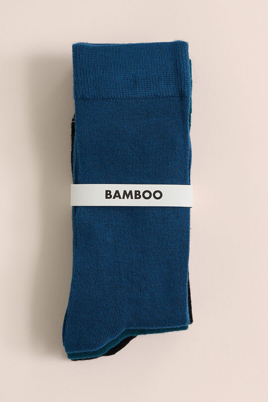 Chaussettes de mélange de bambou homme, pack de 4, Bleu foncé