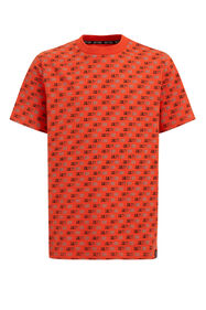 T-shirt à motif garçon, Orange