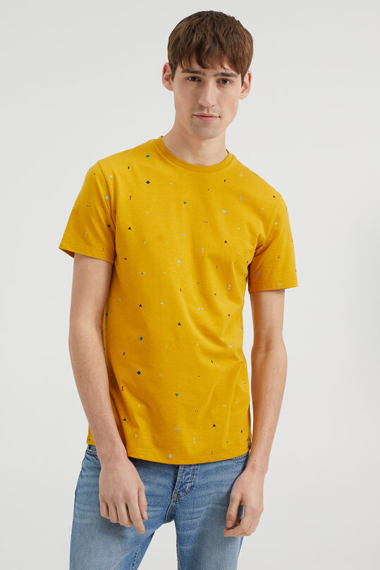 T-shirt à motif homme, Jaune moutarde