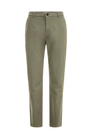 Chino tapered fit homme, Vert olive