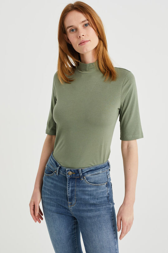 T-shirt ajusté femme, Vert foncé