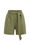 Pantalon paperbag de lin femme, Vert foncé