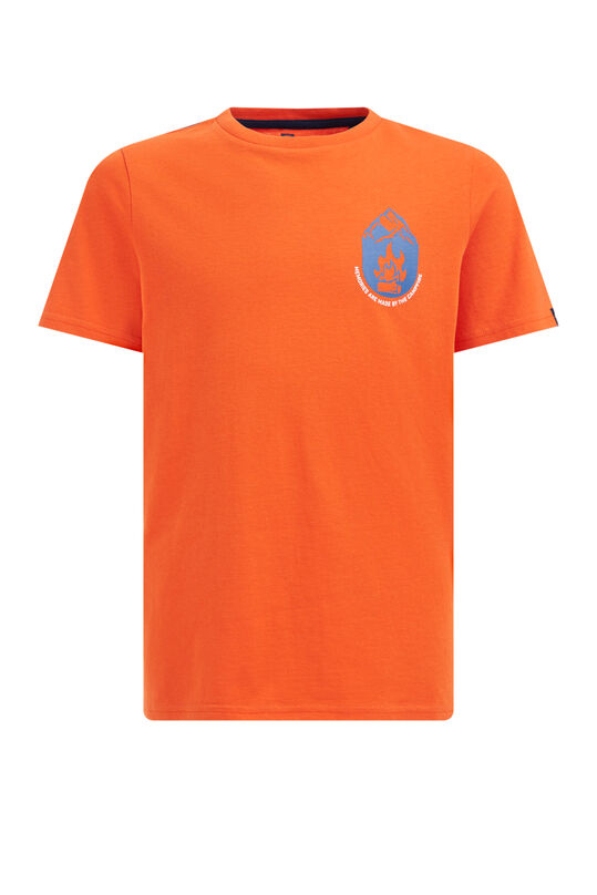 T-shirt garçon avec imprimé, Orange