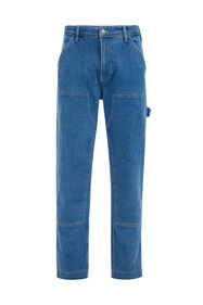 Jeans straight fit avec stretch confort homme, Bleu