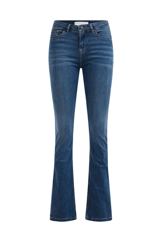 Jeans mid rise bootcut stretch femme - Curve, Bleu