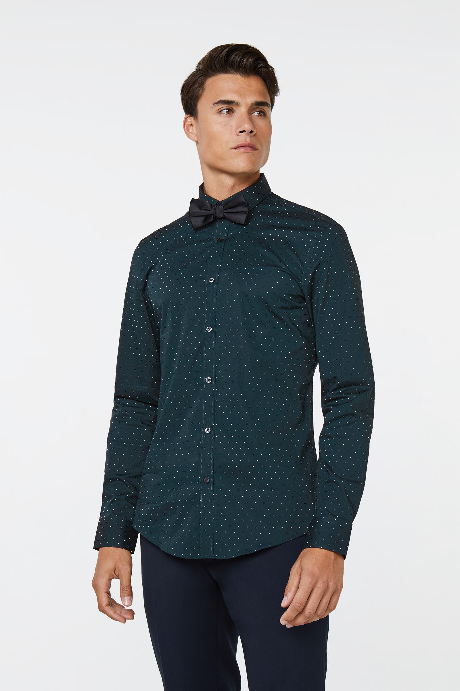 Chemise a hot sale pois homme