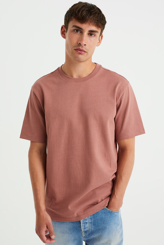 T-shirt relaxed fit homme, Brun rouille