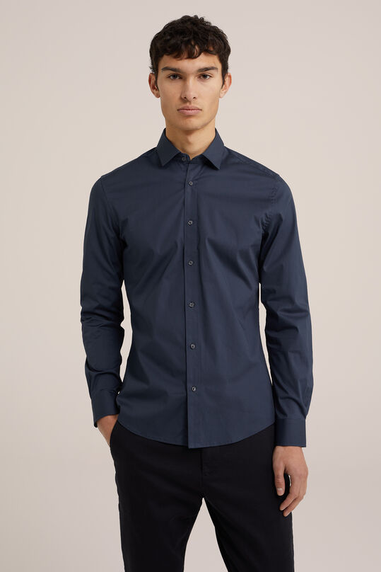 CHEMISE SLIM FIT STRETCH HOMME, Anthracite