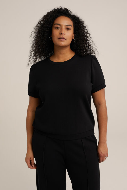 Sweat-shirt regular fit femme - Curve, Noir