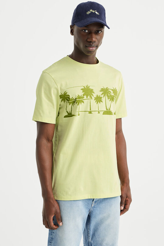 T-shirt à application homme, Vert vif