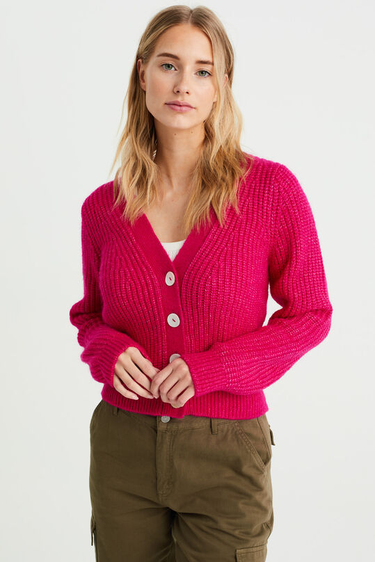 Gilet tricoté femme, Rose