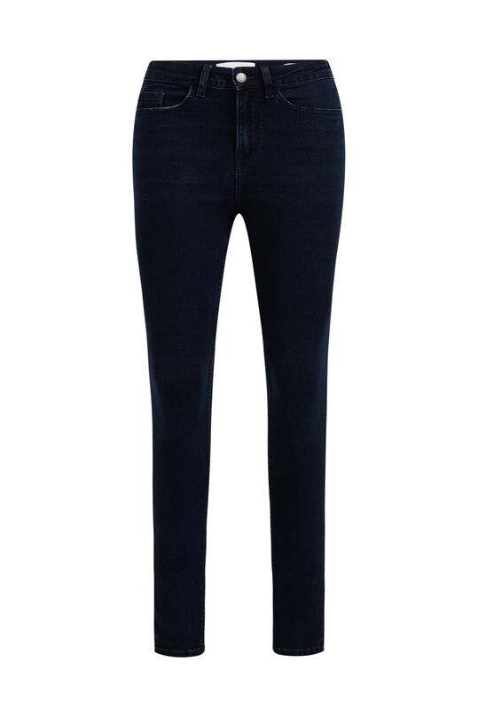 Jeans high rise skinny stretch femme - Curve, Bleu foncé