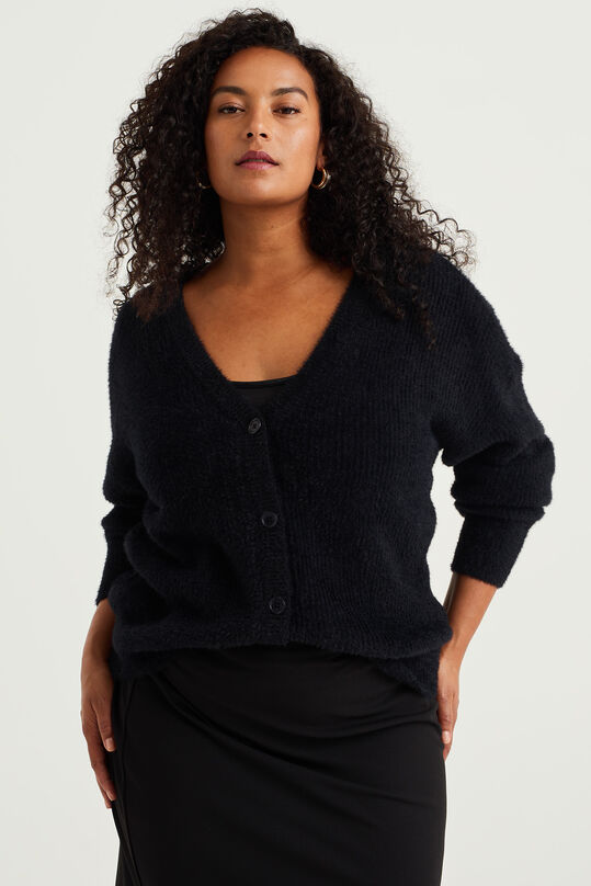 Gilet tricoté femme - Curve, Noir