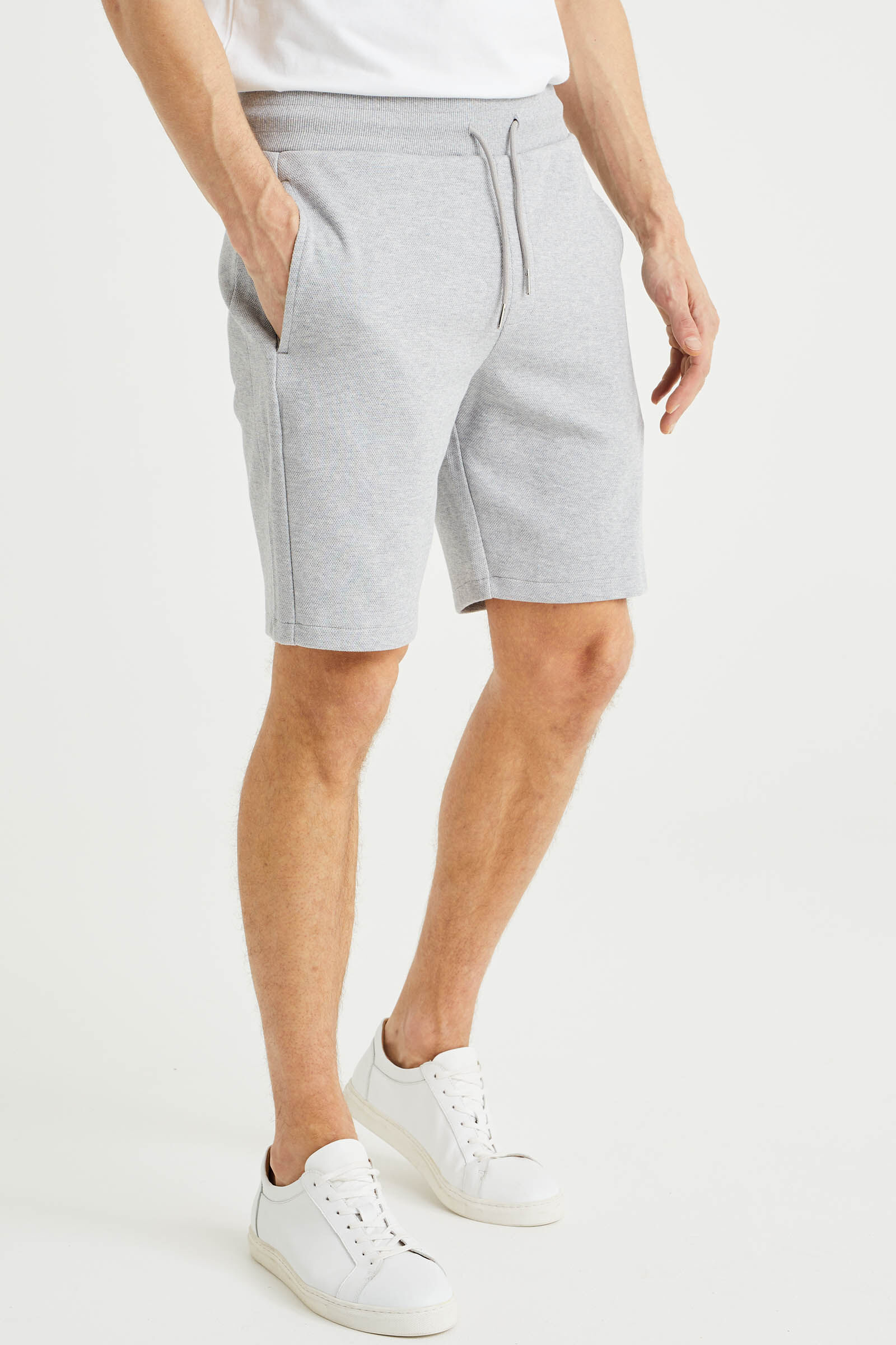 Short sweat en piqu de coton homme