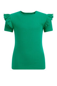 T-shirt à ruchés fille, Vert