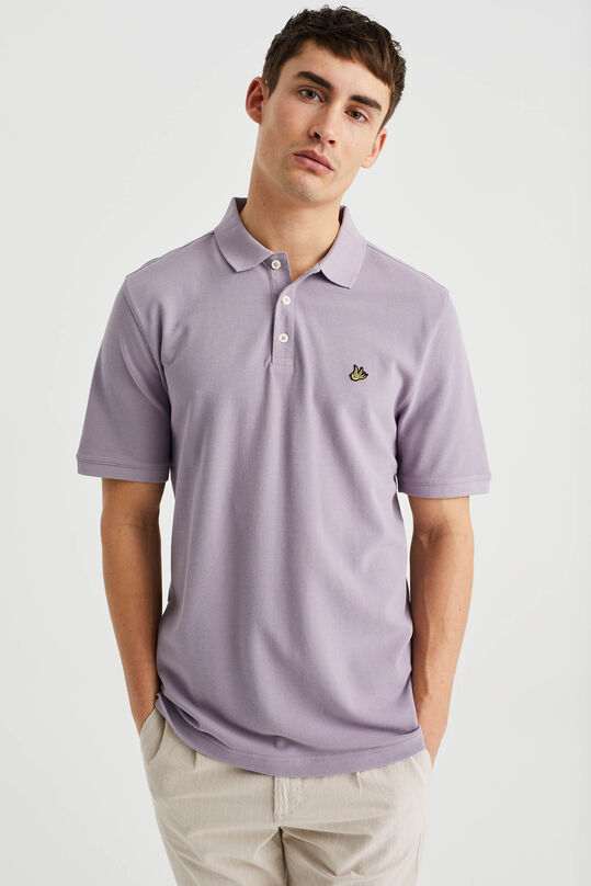 Polo tall fit à structure homme, Lilas