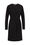 Robe à détail plissé femme, Noir