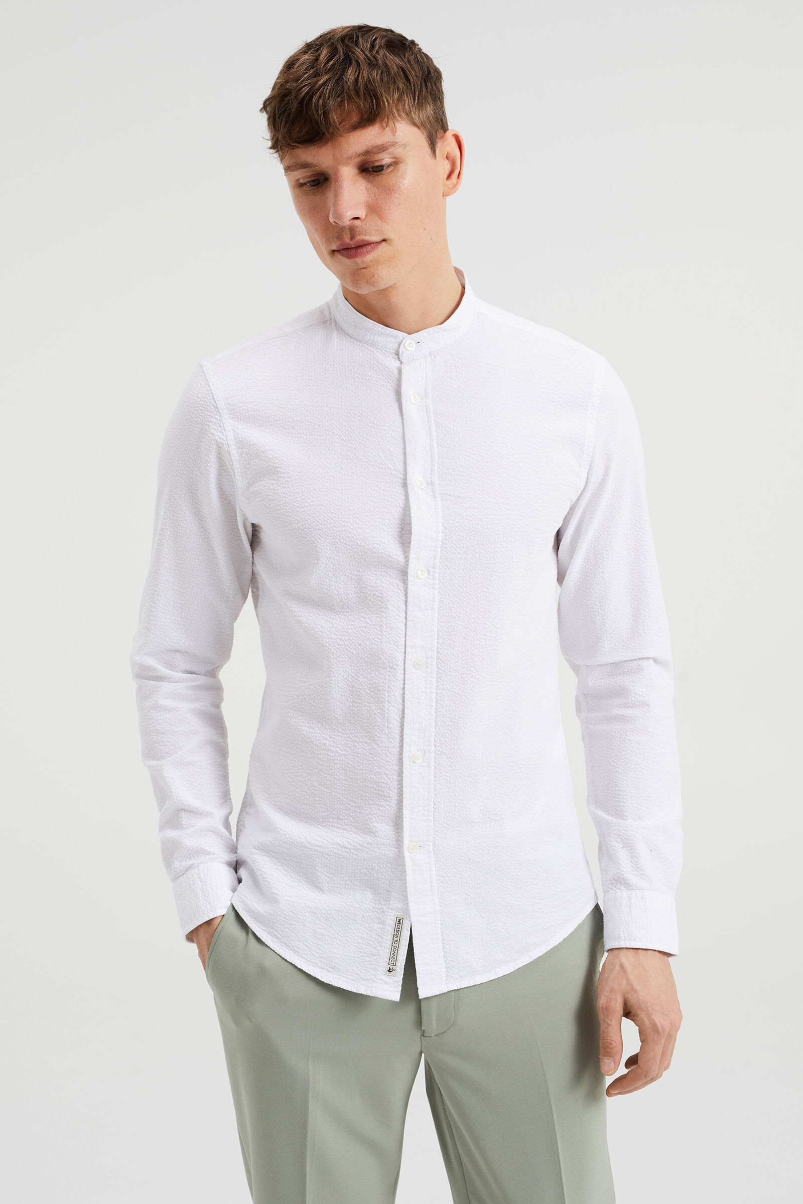 Chemise cintr e structure pour homme