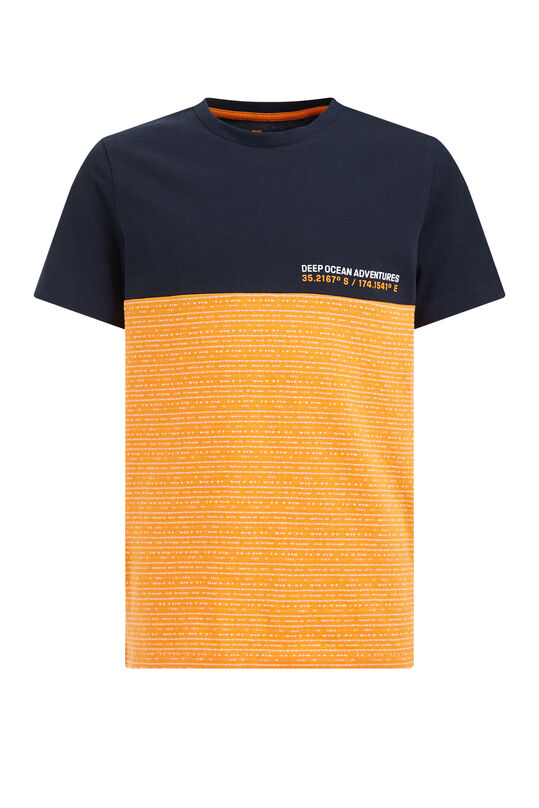 T-shirt à motif garçon, Orange vif