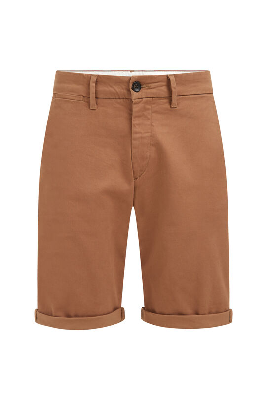 Short chino slim fit homme, Brun clair